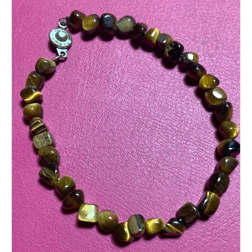 Genuine Tiger’s Eye Bracelet— 7”